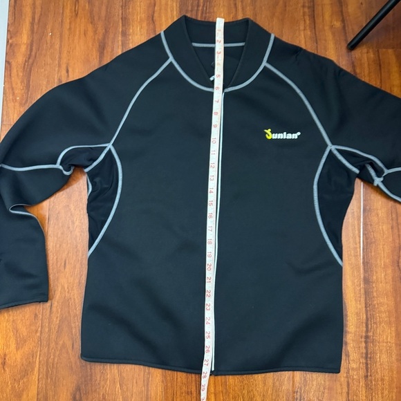 Junlan Neoprene Weight Loss Sauna Workout Body Shaper Fitness Jacket - Picture 6 of 7